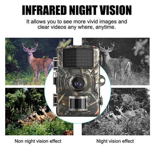 Trail Hunting Camera 36MP 1080P Wildlife Game Night Vision Outdoor Security Cam - Picture 9 of 16