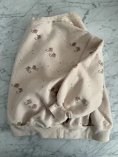 Rylee and Cru Bubble Ice Skates Skating Bow Sweatshirt Girl Cotton 6/7 Year