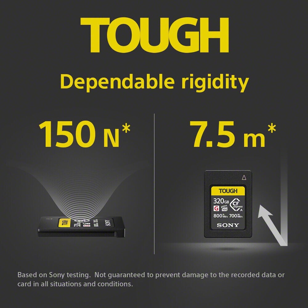 Sony TOUGH 320GB CFexpress Type A PCIe 3.0 x1 Memory Card for sale