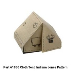 Lego Dark Tan Cloth Tent, Indiana Jones Pattern from  Set 7624 Part 61880