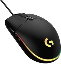 Logitech G203 Wired Gaming Mouse Rainbow Optical Effect Black 