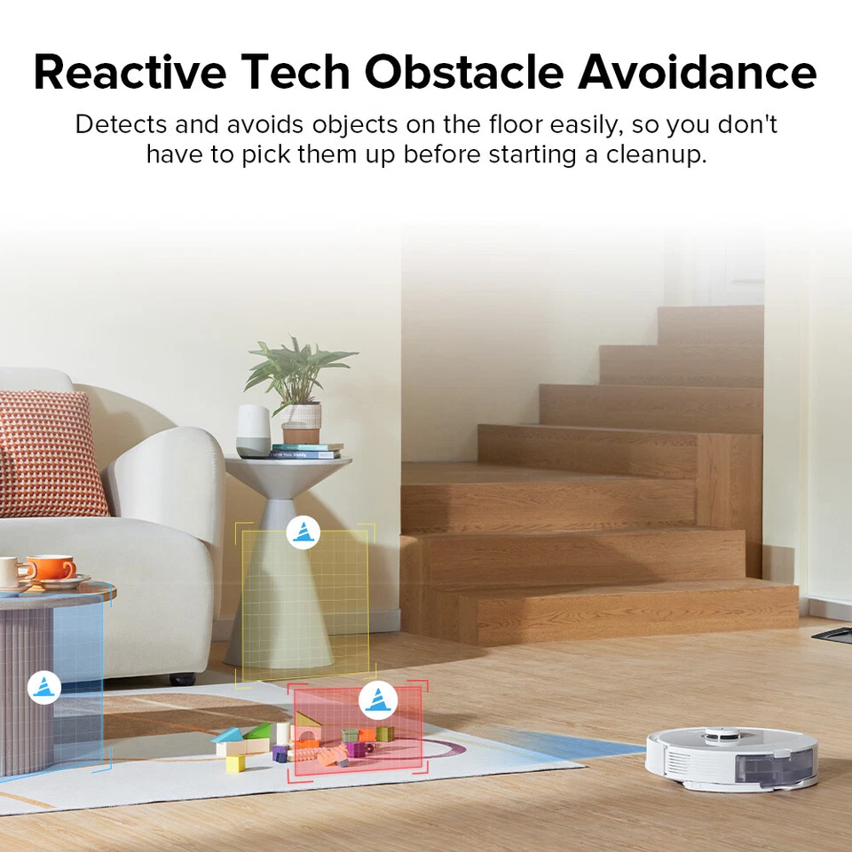 Roborock Q8 Max+ Self-Empty Robot Vacuum Clean&Mop,5500Pa -Certified Refurbished - Image 3 of 4