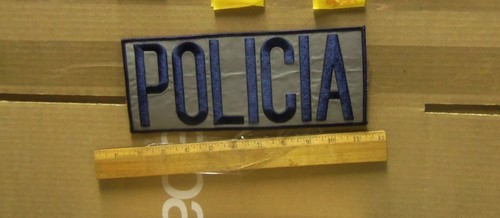 Policia Embroidered Back Patch - Picture 4 of 4