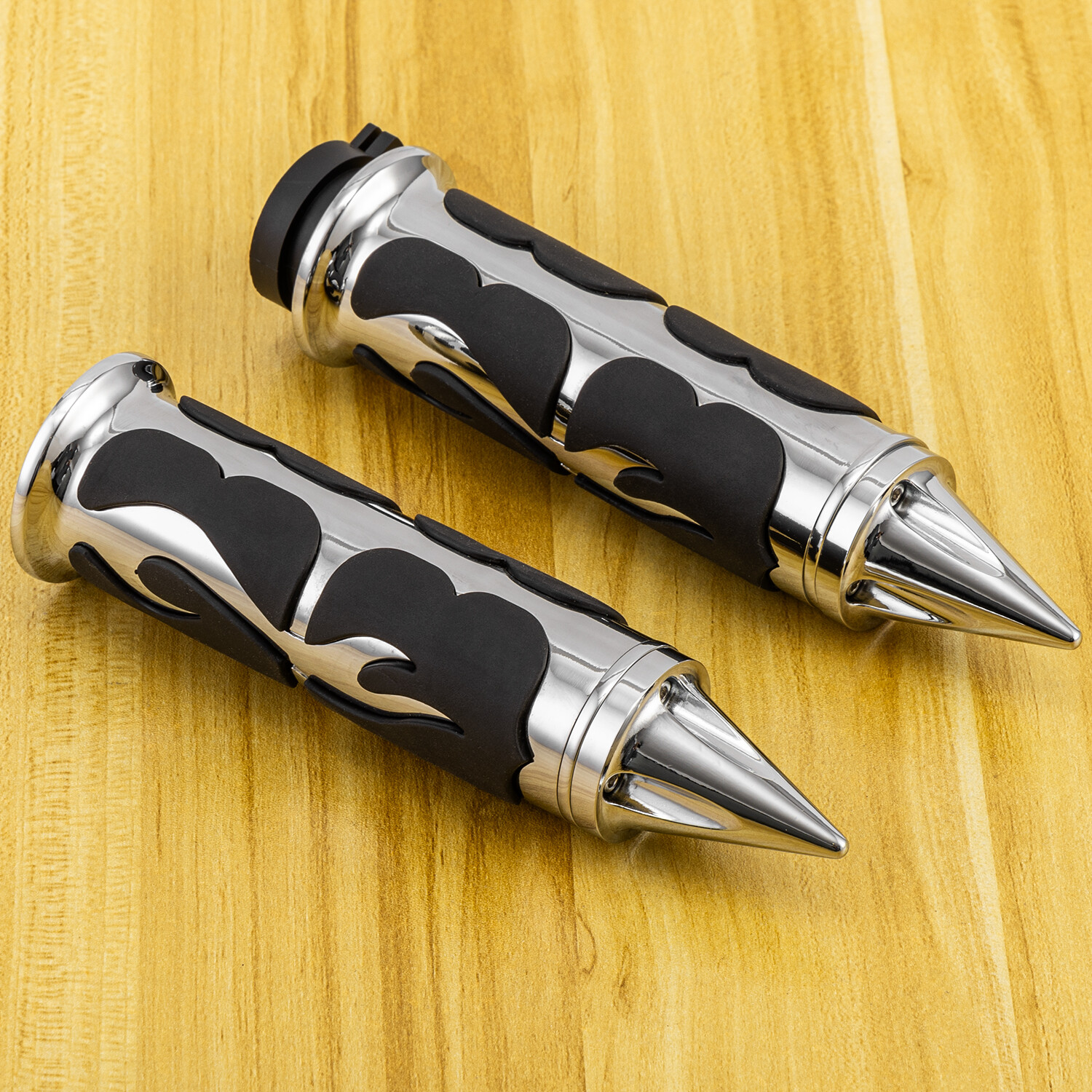 For Harley Honda Yamaha Suzuki 1" Motorcycle Handle Bar Hand Grips W/ Throttle