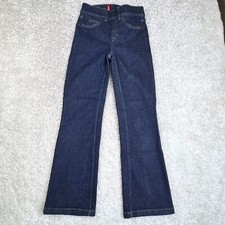 Spanx Kick Flare Crop Jeans Raw Indigo Womens XS