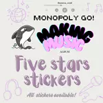 Monopoly Go! CHEAP 5🌟 Stickers On Your Choice (SET 13-21) (FAST DELIVERY)