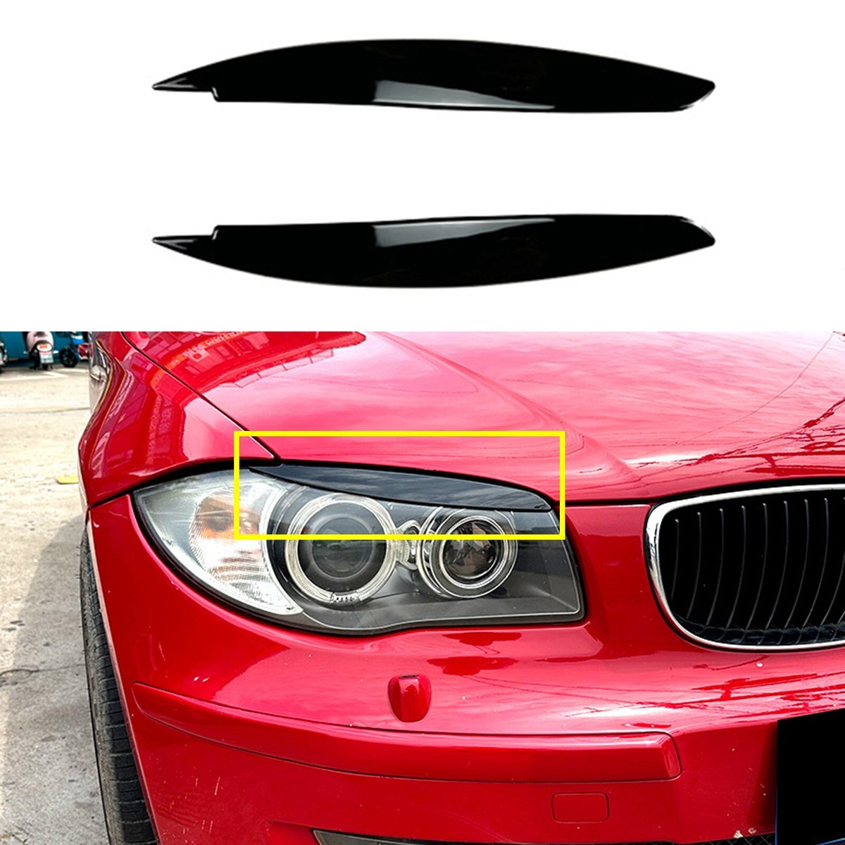 RDX Racedesign Spoilers Phares BMW Série 1 E81 E82 E87 E88 - ABS Haute Qualité Avec ABE