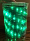 Micro Mini Green LED Rope Lights 18 ft Length, 67 Lights ~ New in Sealed Package