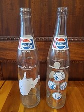 West Virginia Famous Plces Virginia Presidents Pepsi 1976 Cola 16Oz Glass Bottle