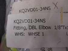 KQ2VD01-34S SMC FITTING, DBL UNIVERSAL M*LQA BRAND NEW! LOT OF 2