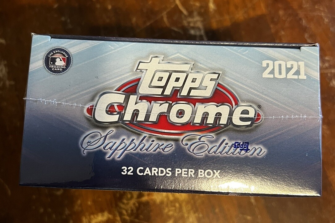 2021 Topps Chrome Baseball Sapphire Edition Hobby Box- IN HAND