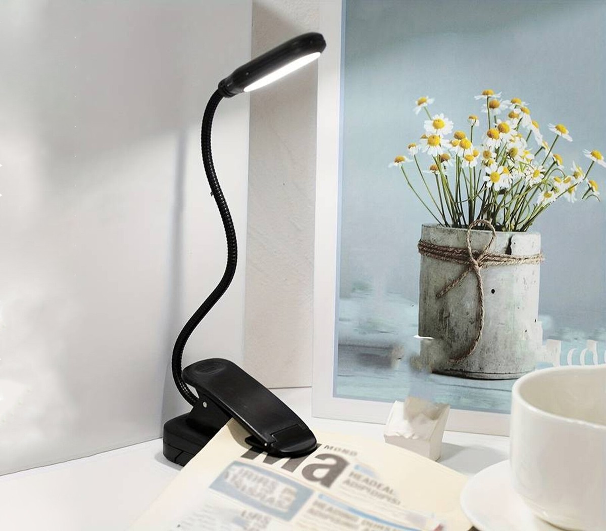 Set Di 4 Lampade A LED A Clip – Batterie CR2032, 3 Modalità (alta/media/lampeggiante), IP54, 25 G Cadauna. Per Corsa, Trekking, Campeggio
