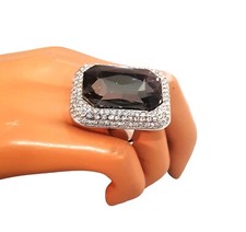 Women's Chucky Statement Stretch Crystal Rhinestone Stretch Ring NWT