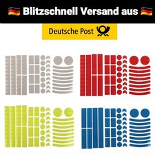 42x Leuchtaufkleber Reflektoren Fahrrad Aufkleber Kleidung selbstklebend Sticker