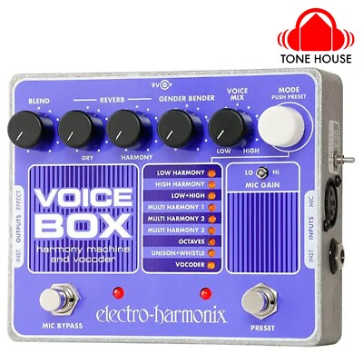 Electro-Harmonix Voice Box Vocal Harmony Machine / Vocoder Effect Pedal - New
