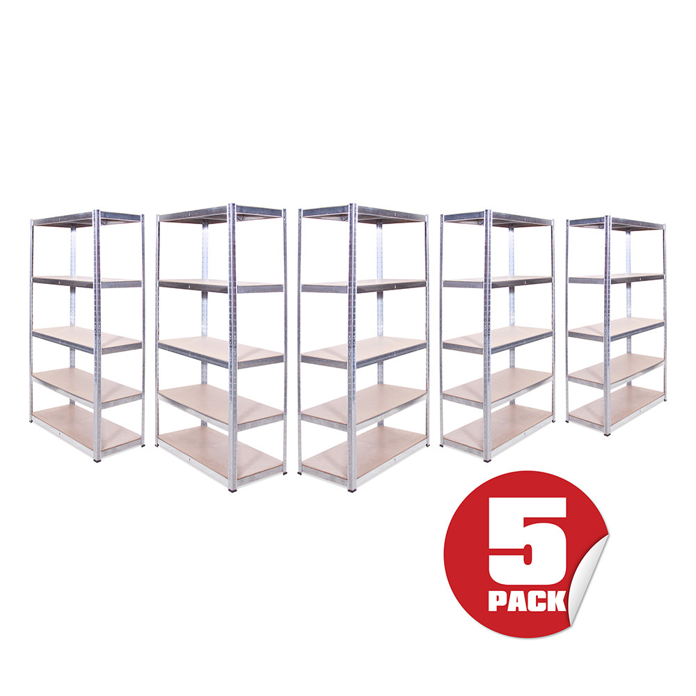 GRack Shelving 5 Tier Galvanised Steel Garage Racking Storage