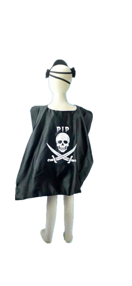 Sombrero Pirata Fiesta de Halloween Juegos con disfraces Capitán Caribe Gorra Accesorios Parche para Ojos Foto 4 de 4