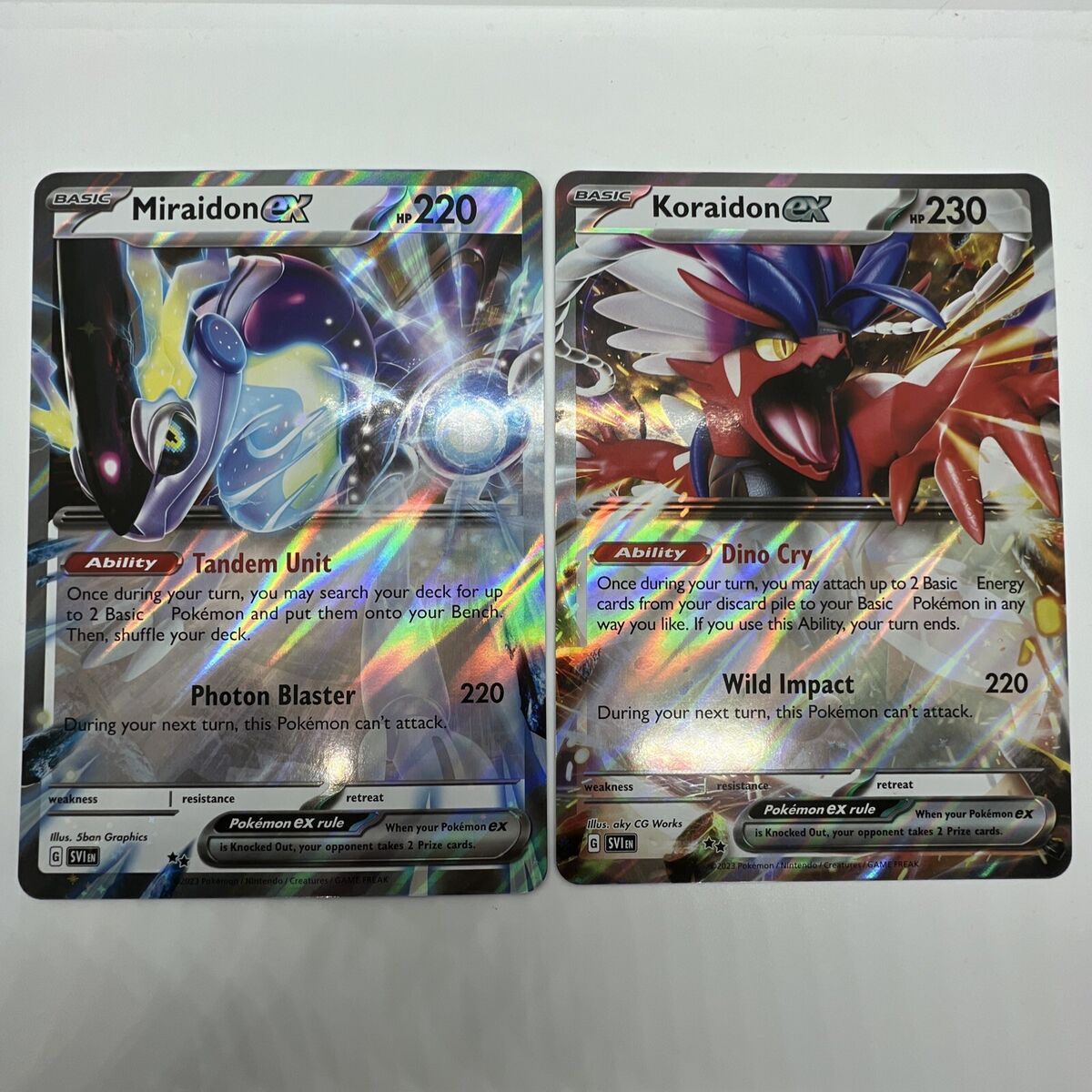 Pokemon TCG - Miraidon ex & Koraidon ex - Paldea JUMBO Promo Card