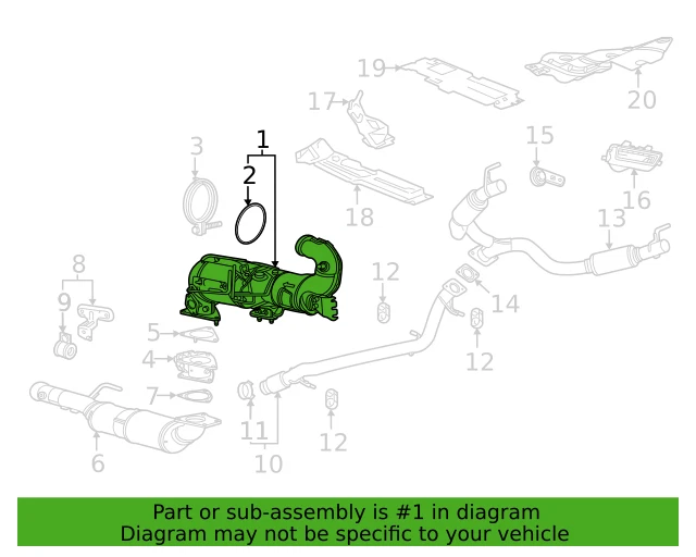 Genuine GM Diesel Particulate Filter 40009139 for 2021-2024 3.0L Duramax Diesel - Image 3 of 4