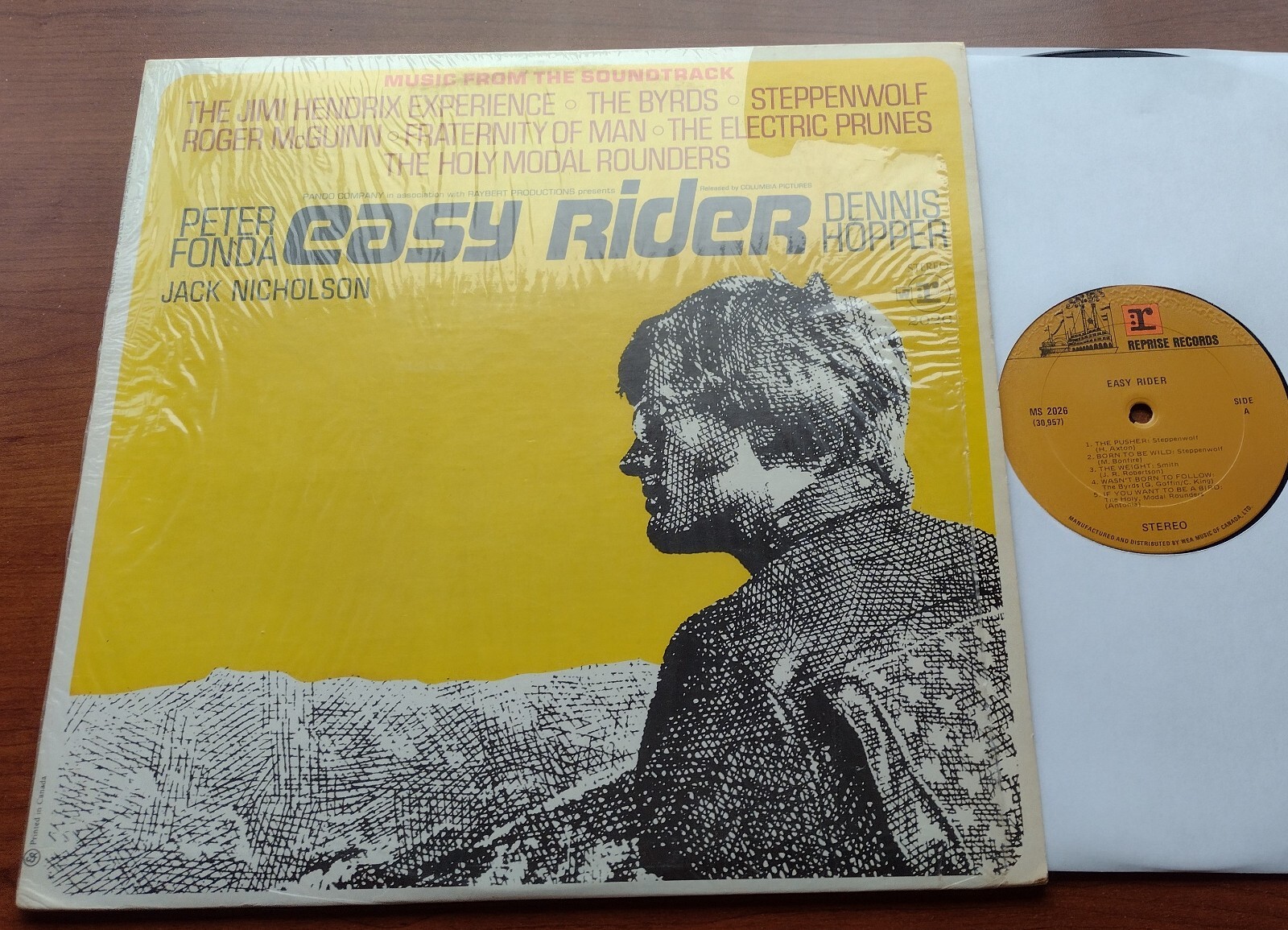 CANADA!!! Ex to NM- JIMI HENDRIX, BYRDS.. Esasy Rider '70s Reissue PSYCH OST LP