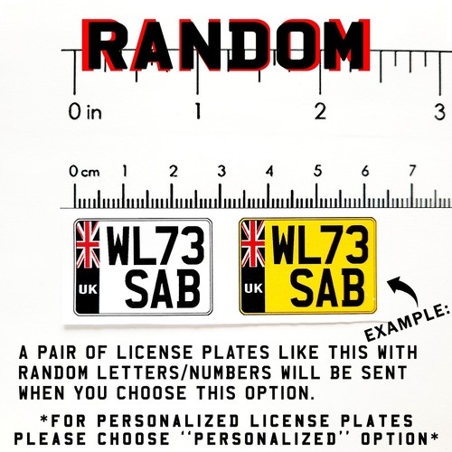 RC 1/10 UK BRITISH Number Plates Scale Sticker GB BRITAIN License Plate Licence - Picture 78 of 191