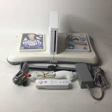 Nintendo Wii Console RVL-001 Bundle Lot Compatible w/Games  Balance Board
