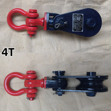 Rolka linowa z szekielem, rolka zwrotna udźwig 4000Kg do liny