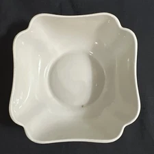 Mehun C.P.& CO. FRANCE White Porcelain Nut Fruit Serving Dish 5”