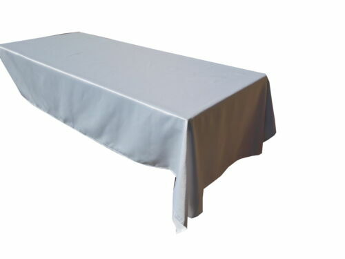 Nappe De Table Blanche Brodée Main Motif Père Noël - 243x147 Cm, Coton, Neuve De Madagascar