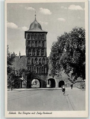 52252674 - 2400 Luebeck Burgtor mit Lody Denkmal Luebeck Stadtkreis