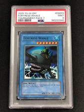 Yugioh 2005 Fortress Whale TP7-EN003 Super Rare PSA 9