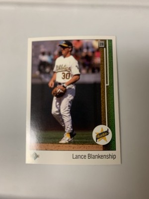 1989 Upper Deck Rookie Lance Blankenship Oakland As