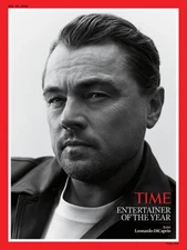PRE ORDER TIME MAGAZINE ENTERTAINER OF THE YEAR LEONARDO DICAPRIO WITH TOTE BAG