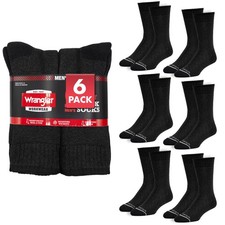 3 PACKS 0F Wrangler Heavy Duty Boot Socks Cold  Winter Socks, Size 10-13, 6 Pk
