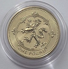 1994 The Royal Mint Rampant Lion UK Brilliant Uncirculated One Pound £1 Coin
