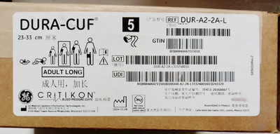 GE Critikon Dura-Cuf DUR-A2-2A-L Adult Long 5/Box