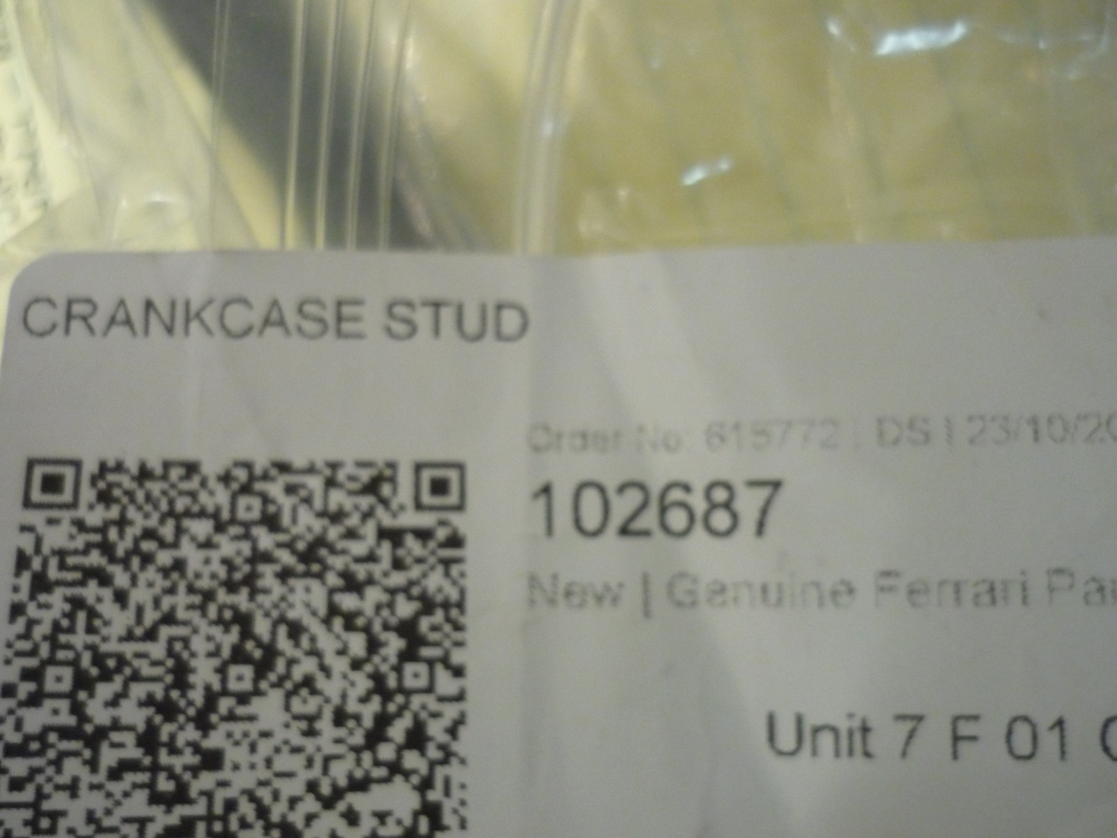 Ferrari 365,512,Testarossa - Crankcase Stud (NEW)- P/N 102687