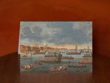 Gravesend in Kent, with Troops Passing the Thames to Tilbury Fort - A5 Card