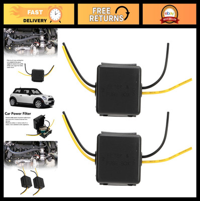 12V Car Power Filter Noise Ground Loop Isolator, Audio Interference Suppressor