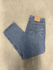 Vintage Levi's 505 Jeans Men's 40x30 Regular Strait Fit Medium Wash Denim 90s