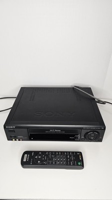 SONY SLV-685HF Hi-Fi VHS VCR Player Recorder TESTED & WORKING with REMOTE