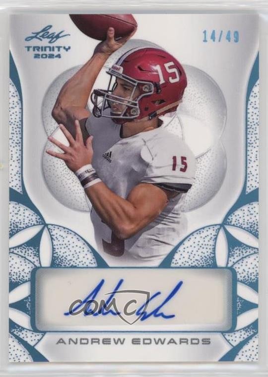 2024 Leaf Trinity Platinum 14/49 Andrew Edwards #BA-AE1 Auto 4t6