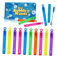 36 Pieces Mini Bubble Wands,Bubble Party Favors Assortment Toys for 36 Star
