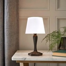 Paralume per lampada da tavolo o piantana in tessuto diam 16cm bianco