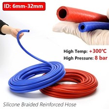 Silicone Hose Reinforced Braided Tube Air Water Coolant Radiator Pipe 300℃ 8 Bar