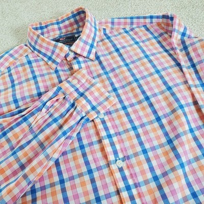 Vineyard Vines Cooper Plaid Button Up Shirt Size L  Long Sleeve Classic Fit