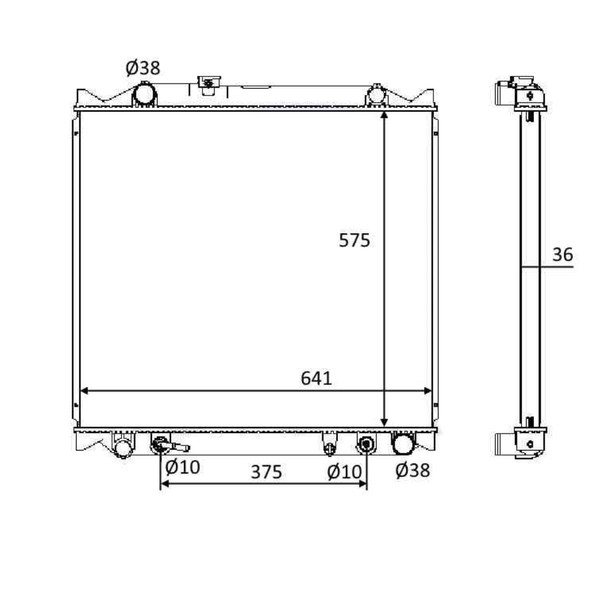 KüHler WasserküHler MotorküHler Aluminium FüR Toyota Land Cruiser 90 _J9_-image