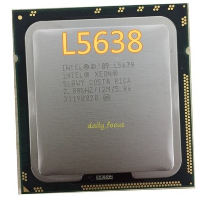   Xeon L5638 2 GHz LGA1366 6 cores SLBWY 12 threads CPU Processor 12 MB #wd