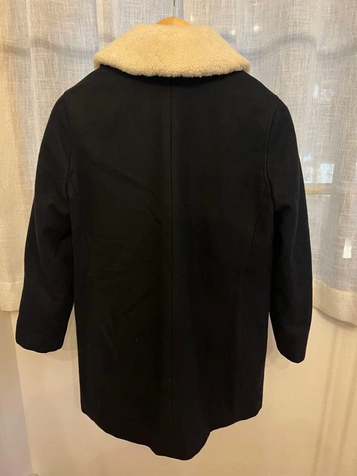 Abrigo de Lana A.P.C con Cuello Extraíble Negro Talla XS Libre Estado Foto 3 de 4