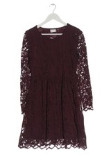 VILA CLOTHES Spitzenkleid Damen Kleid Gr. DE 38 brombeerrot Elegant